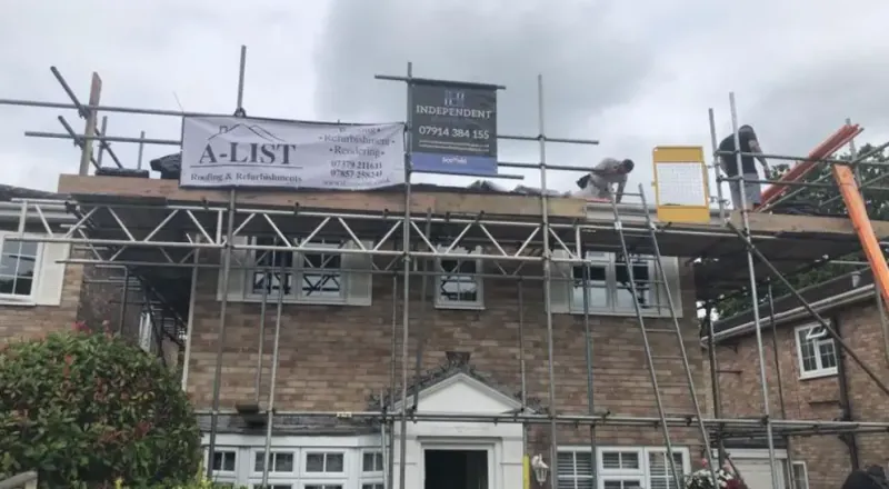 Modern flat roof membrane installed on a rear extension in Frimley